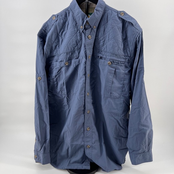 Cabela's Other - Cabelas Men Vented Hunting Shooting Shirt LT Tall Padded Quilted Shoulders Large